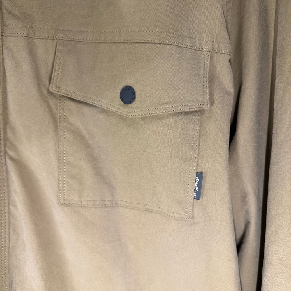 EDDIE BAUER - Menβs 2XL Flannel Lined Shirt Jacket - Picture 5 of 13